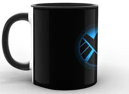 Кружка GeekLand білі Агенти Щ.И.Т Agents of S.H.I.E.L.D. логотип на чорному тлі AS.02.020 - мініатюра 9