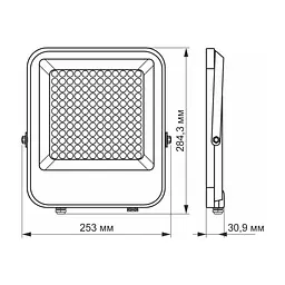 Прожектор Videx LED PREMIUM VIDEX F2 100W 5000K (VL-F2-1005G) - мініатюра 2