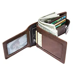 Чоловічий шкіряний гаманець Vintage 9.5х12х2 см acs0015054 - мініатюра 4