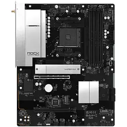 ASRock B550 Rock WiFi (AM4/B550, 4*DDR4, 2xPCIex16, HDMI, 4xSATA, 3xM.2, 2.5GLan, 7.1ch, ATX) - мініатюра 2