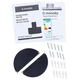 Витяжка декоративна похила Minola HVS 6744 WH 1100 LED - мініатюра 11
