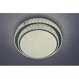 Люстра кришталева стельова з пультом Linisoln 2397-500 метал, скло 2 лампи 110 Вт 14 см висота 50 см ширина 17-20 кв. м