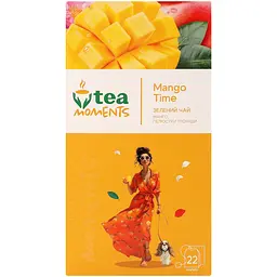 Чай зелений Tea Moments Mango Time 22 шт. x 1.6 г - мініатюра 2