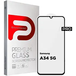 Захисне скло ArmorStandart Pro для Samsung A34 5G (A346) Black (ARM66207) [82630] - мініатюра 1