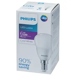 Лампа світлодіодна Philips LED Lustre 6-60W E14 840 P45NDFR RCA (929002274037) - мініатюра 2