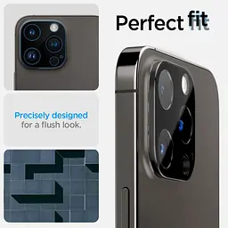Захисне скло для камери Spigen Camera Lens Screen Protector GlasTR Optik Black для iPhone 15 Pro Max | iPhone 15 Pro | iPhone 14 Pro | 14 Pro Max (AGL05273) - мініатюра 6