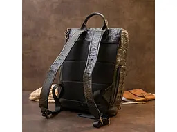Рюкзак під рептилію шкіряний Vintage 30х37,5х9 см sum0013913 - мініатюра 8