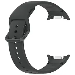 Силіконовий ремінець на смарт годинник Samsung Galaxy Watch 8 40mm/8 Classic 46mm/8 44mm, Silicone, dark grey, зі зручною застібкою, на фітнес браслет, ArmorStandart (ARM86869) - мініатюра 3
