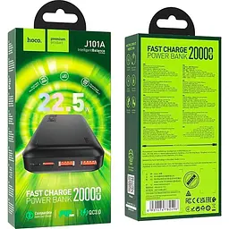 Зовнішній акумулятор Hoco J101A Astute 20000mAh 22.5W Black [101152] - мініатюра 5