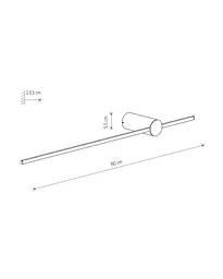 Бра, настінний світильник Nowodvorski 11380 Saber LED M 1x11W 4000K 410Lm IP20 оливковий - мініатюра 7
