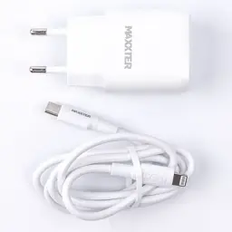 Зарядний пристрій Maxxter USB + cable USB-C to Lighting (PD 20W) (WC-PD-CtL-01) - мініатюра 3