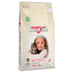 Сухий корм для кошенят BonaCibo Kitten Chicken & Rice with Anchovy з куркою, анчоусами та рисом 5 кг BC407929