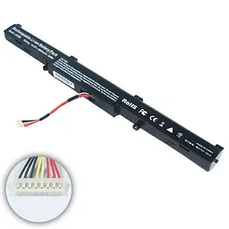 Акумулятор Asus A41-X550E (X450JF, X550DP, X751MD, X751MA, X750JA, X751LA) 14.4V 2600 mAh Black - мініатюра 2