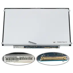 Матриця 13.3 LT133EE09300 (1366*768 40pin LED SLIM (горизонтальні вушки) глянець роз'єм праворуч знизу) для ноутбука
