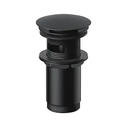 Донний клапан Cersanit S951-701 Click clack для умивальників з переливом Чорний 30412