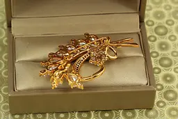 Брошка Xuping Jewelry Діамантова гілка золотиста - мініатюра 2