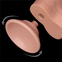 Фалоімітатор Sliding-Skin Dual Layer Dong 8'' 20 см тілесний - мініатюра 14