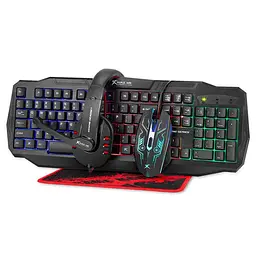 Набір Gaming Combo 4-in-1 Xtrike Me CM-406 миша навушники клавіатура (UA/RU/ENG розкладка)