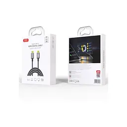 Кабель мультимедійний HDMI M to HDMI M 3.0m V2.0 black XO (GB017A-HDMI.tranish) - мініатюра 4