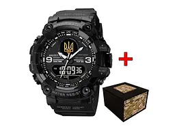 Чоловічий наручний годинник 001 Тризуб золото All Black Awarder acs0032028 - мініатюра 2