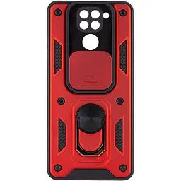 Чохол Ummi Camshield Serge Ring для Xiaomi Redmi Note 9 / Redmi 10X Червоний / Red
