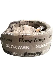 Лежак для собак та котів Ferplast Dandy Cities 65 коричневий 65х46х17 см 82943096 - мініатюра 2