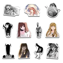 Стікерпак GeekLand Goodnight Punpun 45 штук (SP GP 01) - мініатюра 4