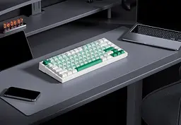 Ігрова механічна клавіатура Mchose G75 Pro / Три режими підключення / Matcha Latte Switch / Green - мініатюра 3