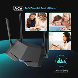 Роутер Tenda AC6 AC1200 Black 802.11ac (AC6) - миниатюра 6