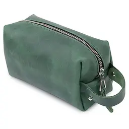 Косметичка несесер зелена GRANDE PELLE 18х10х7 см acs0032151 - мініатюра 2