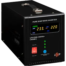 Джерело безперебійного живлення [ДБЖ] LogicPower LPY-PSW-1500VA+ 1050W [22872] [107306] - мініатюра 3
