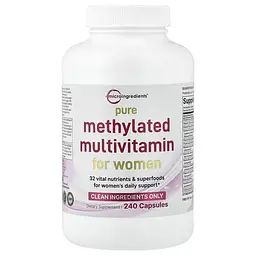 Витамины для женщин Methylated Multivitamin For Women 240 капсул Micro Ingredients vit0006230