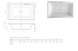 Ванна акрилова Radaway Itea Lux 190x120 + ніжки WA1-29-190x120U - мініатюра 2