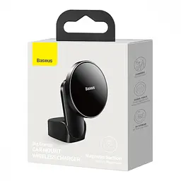 Автотримач з бездротовою зарядкою для iPhone 12 Baseus Big Energy 15W black (31750) - мініатюра 2