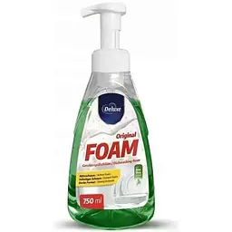 Піна для миття посуду DELUXE 750мл Foam Original з екстрактом алое вера