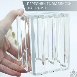 Люстра на 4 лампи ROSYNKA 4S E27 460x460x200 мм Біла ESLLSE - мініатюра 5