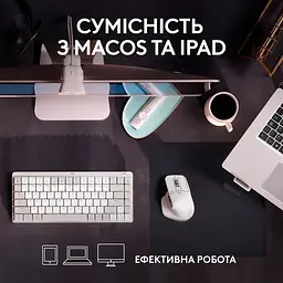 Миша бездротова Logitech MX Master 3S For Mac Pale Grey (910-006572) - мініатюра 8