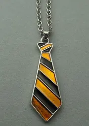 Кулон Гаррі Поттер Краватка Пуффендуй Harry Potter Tie Hufflepuff 4 см CH HP T 01 - мініатюра 3