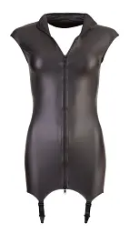 Міні-сукня Cottelli Party with Suspender Straps M (чорний) - мініатюра 5