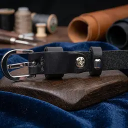 Незрівнянний жіночий ремінь з натуральної шкіри Grande Pelle 11693 чорний 110 см - мініатюра 4