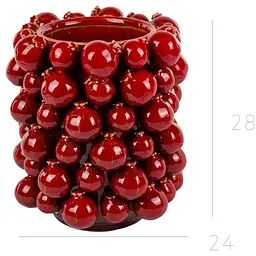 Ваза Lefard Гранати коричневі 20х20х26 см (626-008) - мініатюра 2