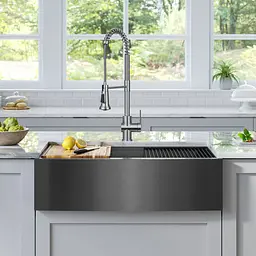 Кухонна мийка Kraus Kore KWF210-33/PGM, Графит - мініатюра 4