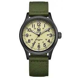 Наручний годинник чоловічий Besta Command Green Чорний (3501) - мініатюра 3