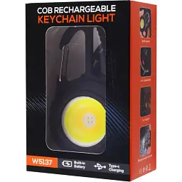 Багатофункціональний ліхтарик DK Handheld Multifunctional LED Flashlight W5137 Black [76991] - мініатюра 3
