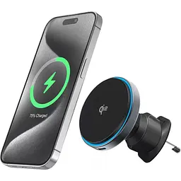 Автотримач із бездротовою зарядкою Proove Titanium Circle Qi2 15W Gray (WHTC15010003) [167449] - мініатюра 2