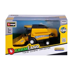 Автомодель Bburago Зернозбиральний комбайн New Holland TC5.90 з кукурузною жаткою - мініатюра 7