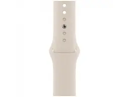 Смарт-годинник Apple Watch Series 7 GPS + Cellular 45mm Silver Stainless Steel Case w. Starlight Sport Band (MKJD3) - мініатюра 3