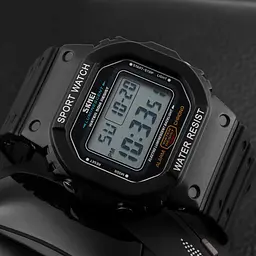Чоловічий наручний годинник 1134BKWT Black-White Skmei acs0030853 - мініатюра 4
