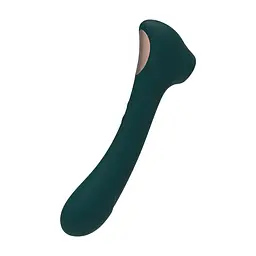 Вакуумний стимулятор клітора з вібрацією Alive New Midnight Quiver зелений - мініатюра 7