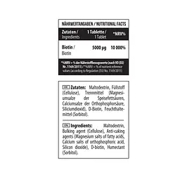 MST® Біотин (Вітамін В-7) Beauty 5000 мкг - 100 таблеток - мініатюра 3
